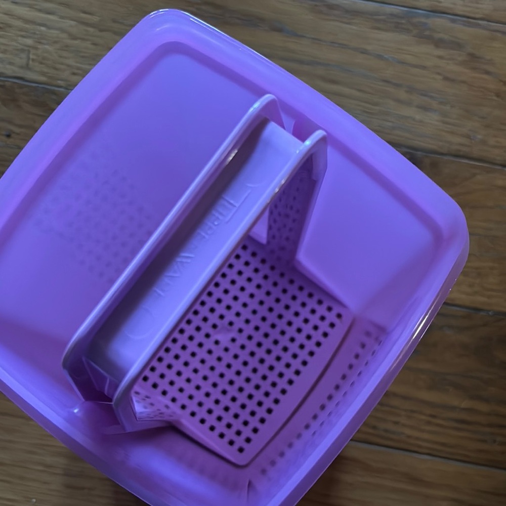 Tupperware Lavender Pickle Storage Container - Picture 4 of 8